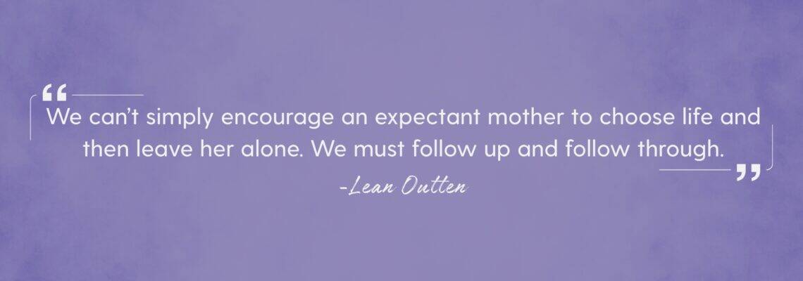 "Overcoming Shame: Unexpected Pregnancy and the Church" graphic with Leah Outten quote.